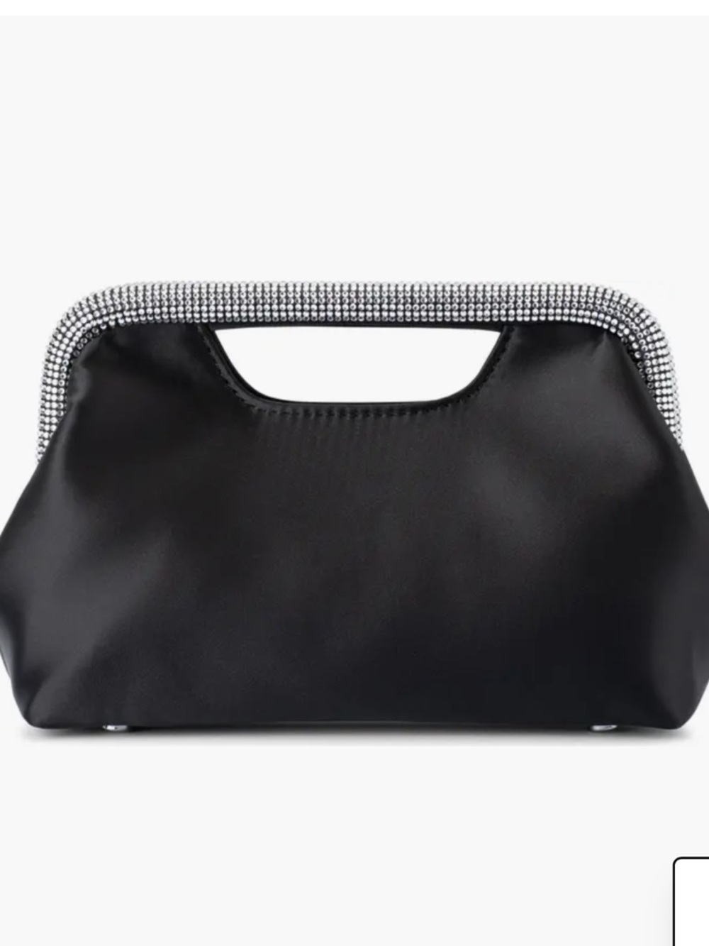 Olga berg Eleanor Crystal top handle bag in black